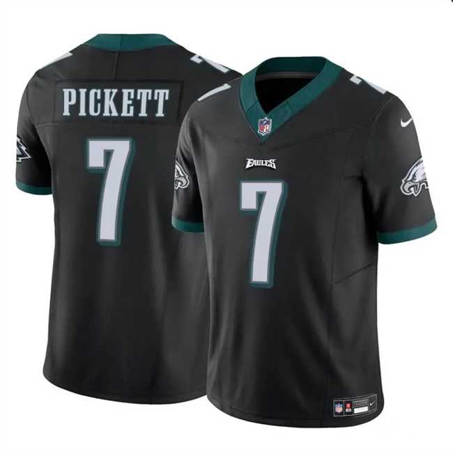 Men & Women & Youth Philadelphia Eagles #7 Kenny Pickett Black 2023 F.U.S.E Vapor Untouchable Limited Stitched Jersey->new york jets->NFL Jersey